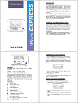 Motorola Memo Express 6881018B45-B User manual