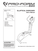 ProForm CardioCrossTrainer 820 User manual