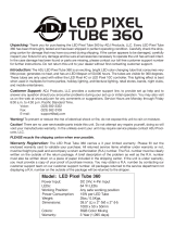 ADJ LED Pixel Tube 360 Sys 10 User manual