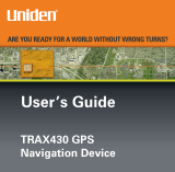 Uniden TRAX430 User manual