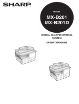 Sharp MX-B201D User manual