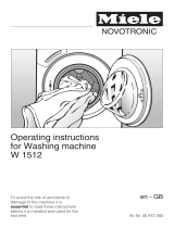 Miele W 1512 User manual