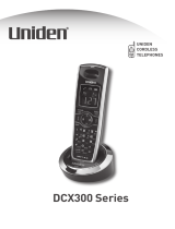 Uniden DCX300 - DCX 300 Cordless Extension Handset User manual