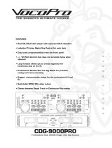 VocoPro CDG-9000 User manual