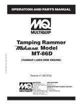 MULTIQUIP MT-86D User manual