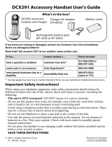 Uniden DCX291 User manual