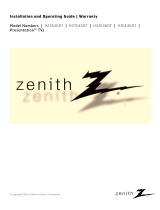Zenith Presentation H36E46DT User manual