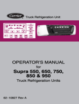 Carrier Transicold Supra 550 User manual