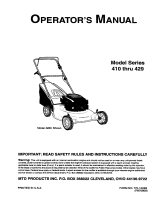 MTD 428C User manual