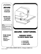 Sears 113244530 User manual
