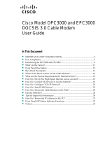 Cisco DPC3000 User manual