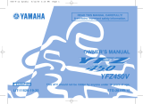 Yamaha YFZ450V Owner's manual