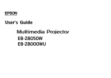 Epson Europe EB-Z8000WU User manual