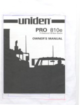 Uniden 810E User manual