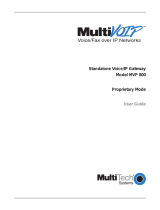 Multi-Tech Systems MVP 800 User manual