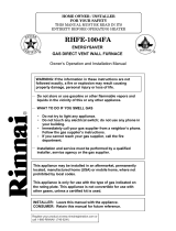 Rinnai RHFE-1004FA Installation guide