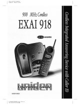 Uniden EXAI 918 User manual