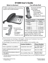 Uniden D1688-2 Owner's manual
