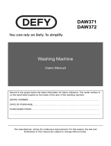 Defy 7kg Front Loader WMY 71283 MLCM User manual