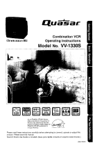 Panasonic Omnivision VHS VV-1330S Owner's manual
