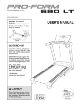 ProForm 690 Lt Treadmill User manual