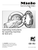 Miele novotronic w 919 User manual