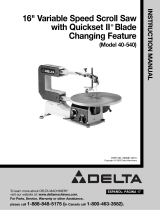 Delta 40 User manual