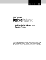 Proxima Multimedia LCD Projectors Halogen User manual