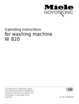 Miele novotronic w 820 User manual