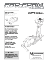 Pro-Form 9.5 User manual