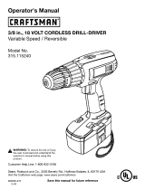 Craftsman 315.115240 User manual