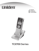 Uniden TCX950 User manual