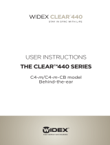 Widex CLEAR 440 C4-PA User manual