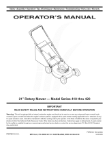 MTD Series 410 Owner's manual