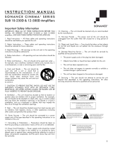 Sonance R12SUB ENC Owner's manual