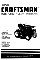Craftsman 917255980 Owner's manual