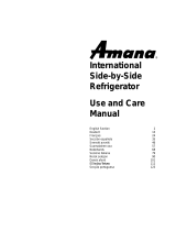 Amana SBDX520SW Kühl-gefrierkombination Owner's manual