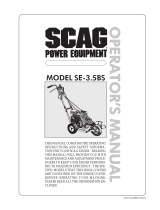 Scag Power Equipment SE-3.5BS User manual