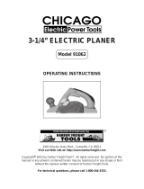 Chicago Electric 91062 Operating instructions