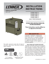 Lennox International Inc. Gas-Fired Hot Water Boiler User manual