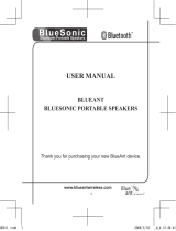 Blueant BLUESONIC User manual