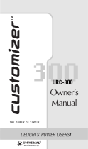 Universal Remote Control URC-300 User manual