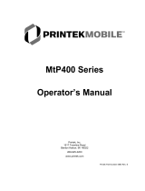 Zebra MtP400 User manual