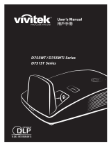 Vivitek D755WT User manual
