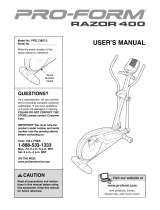 Pro-Form 475 E User manual