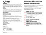 Duracell PowerSource 1800 User manual