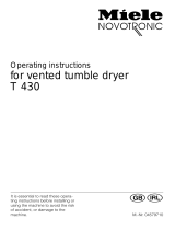 Miele T 430 User manual
