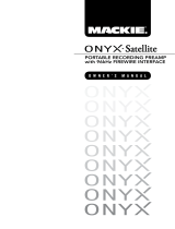 Mackie PORTABLE RECORDING PREAMP User manual