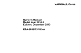 Vauxhall Vivaro (MY20 onwards) (December 2013) Owner's manual