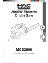 MacAllister MCS2000 Chainsaw Operating instructions